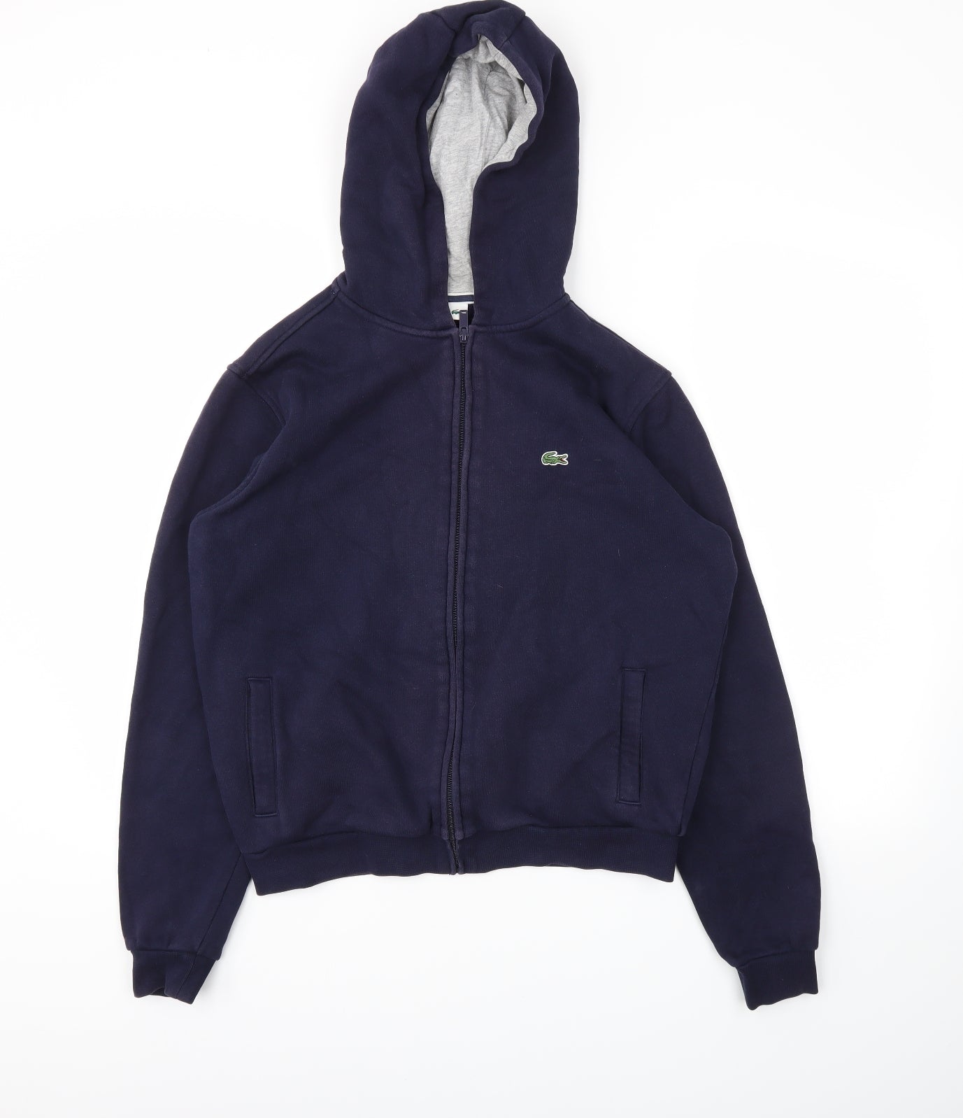 Lacoste Boys Blue   Full Zip Jumper Size 16 Years