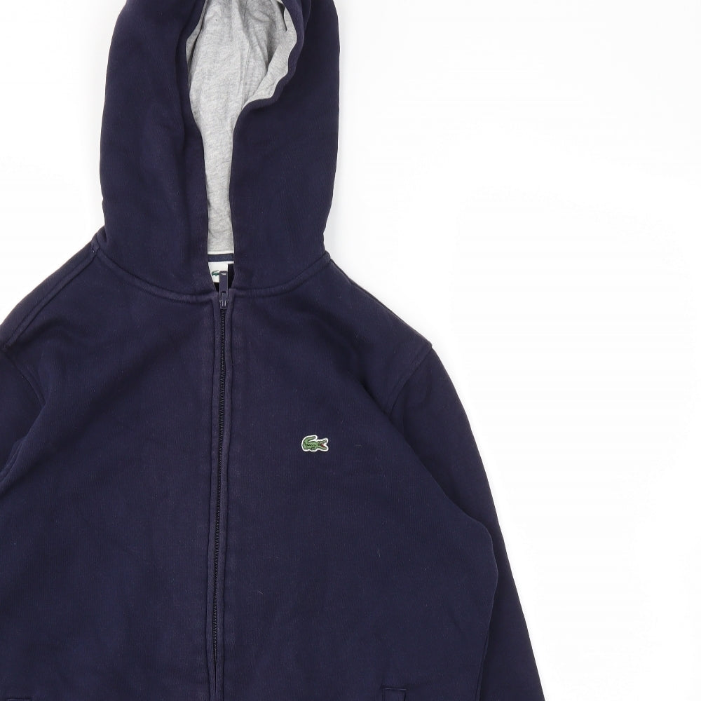 Lacoste Boys Blue   Full Zip Jumper Size 16 Years