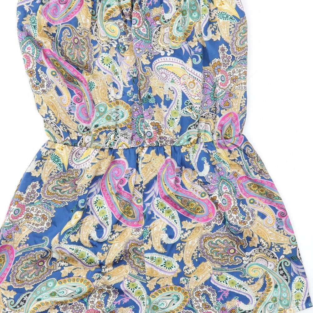 Glamorous Womens Multicoloured Floral  Bodysuit Outfit/Set Size 12