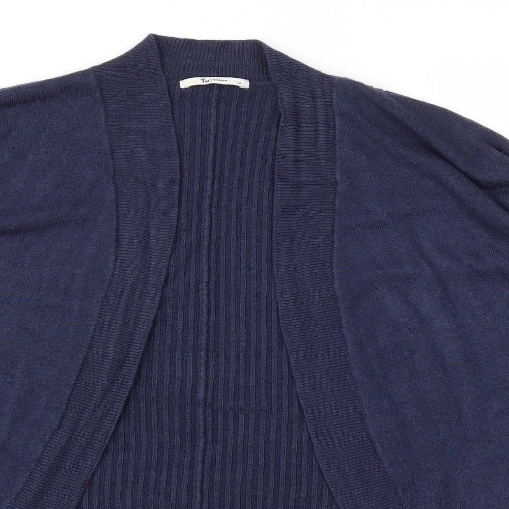TU Womens Blue   Cardigan Jumper Size 14
