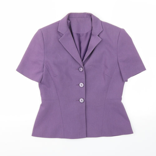 Richards Womens Purple   Basic Blouse Size 10