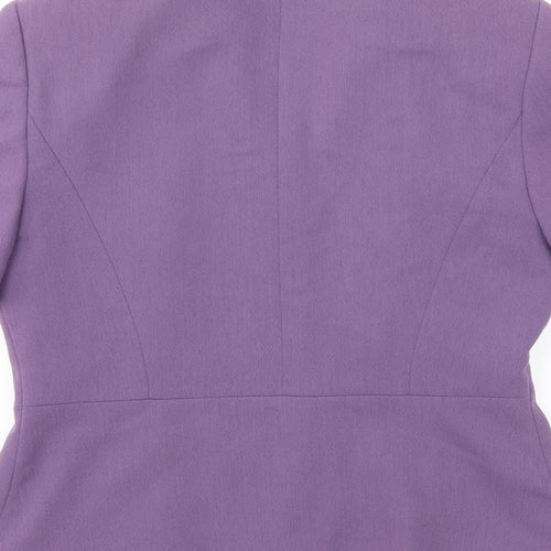 Richards Womens Purple   Basic Blouse Size 10