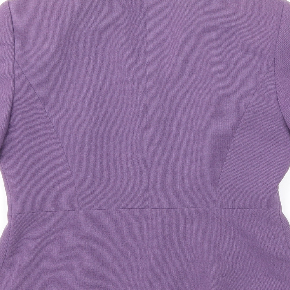 Richards Womens Purple   Basic Blouse Size 10