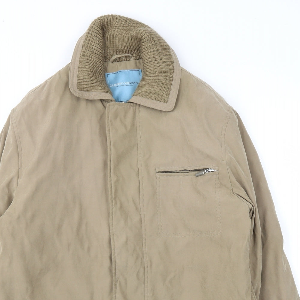 Green Woods  Mens Beige   Jacket Coat Size S