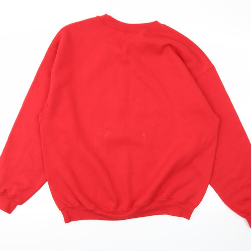 Gildan Womens Red   Pullover Jumper Size L