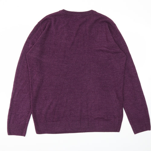 Easy Mens Purple   Pullover Sweatshirt Size XL