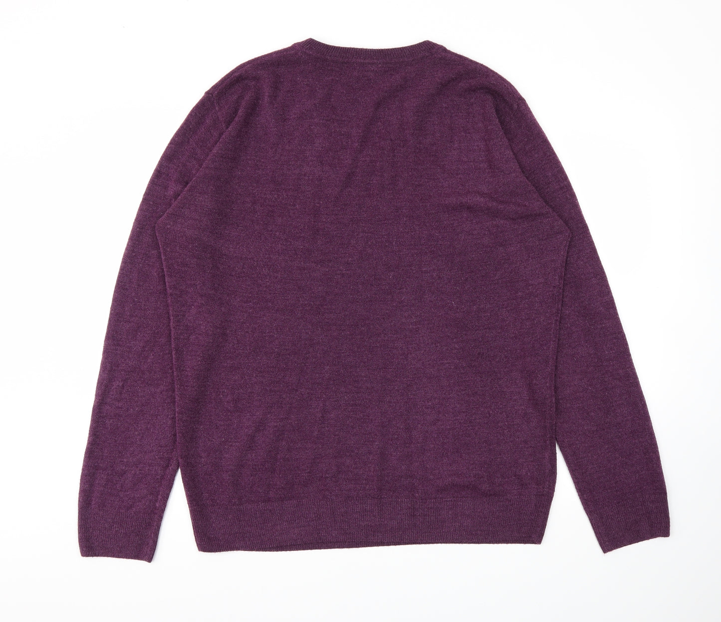 Easy Mens Purple   Pullover Sweatshirt Size XL
