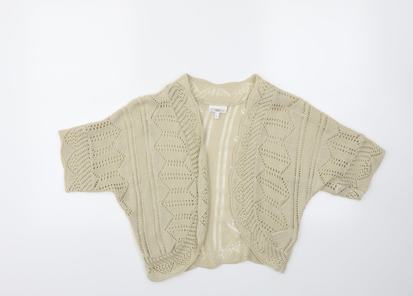 New Look Womens Beige   Cardigan Jumper Size L
