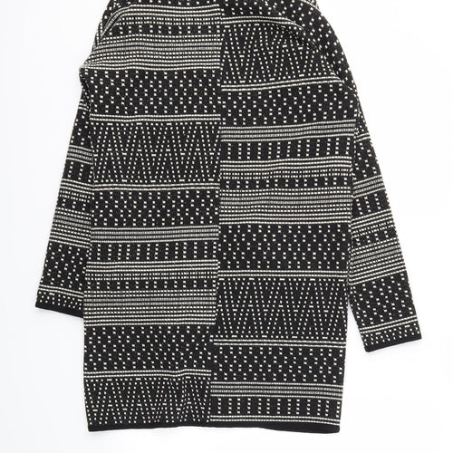 NEXT Womens Black Argyle/Diamond  Cardigan Jumper Size 8