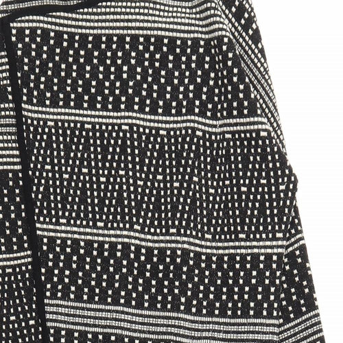 NEXT Womens Black Argyle/Diamond  Cardigan Jumper Size 8