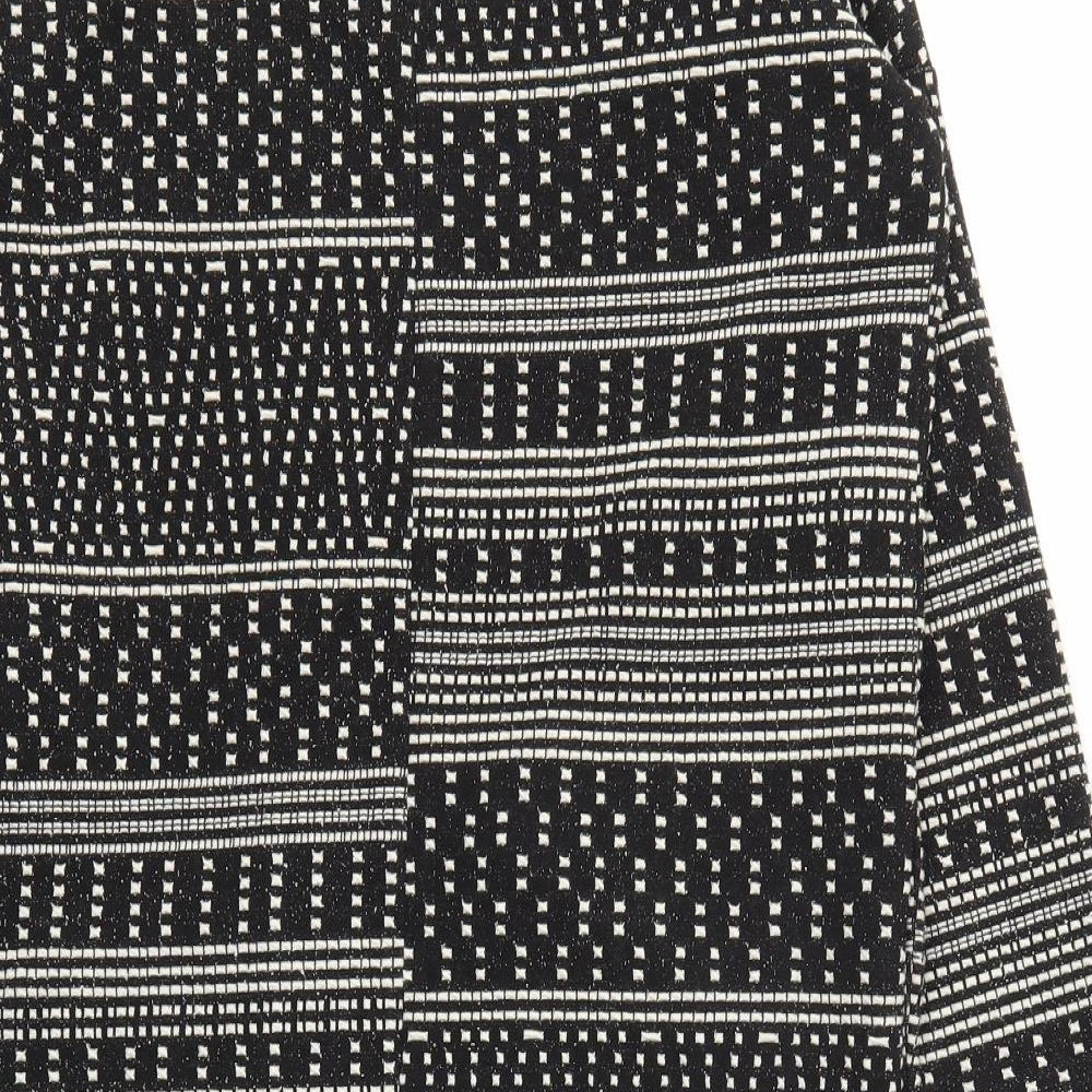 NEXT Womens Black Argyle/Diamond  Cardigan Jumper Size 8
