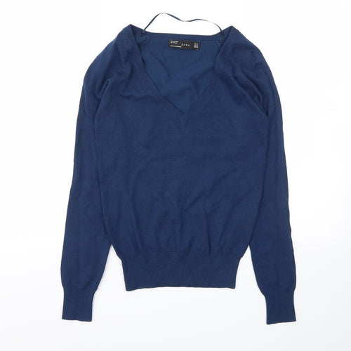Zara Womens Blue   Pullover Sweatshirt Size S