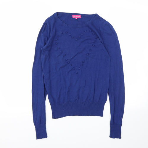 love knitwear Womens Blue   Pullover Sweatshirt Size 10