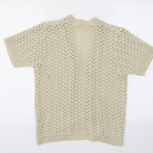 Remel London Womens Beige   Cardigan Jumper Size L