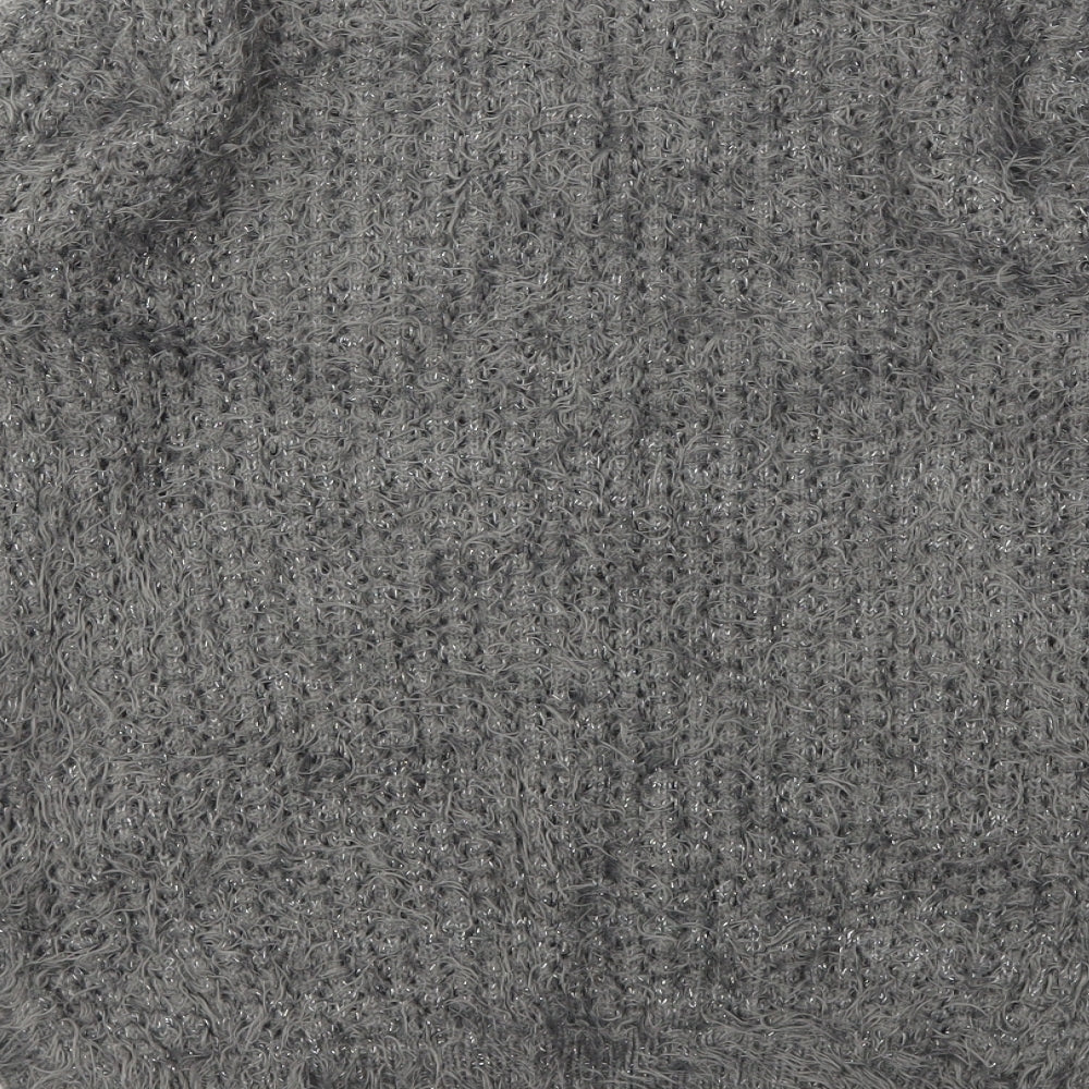 H&M  Girls Grey   Pullover Hoodie Size 13 Years