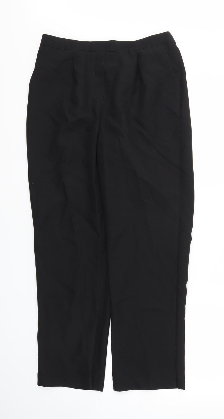 Bonmarché Womens Black Trousers Size 12 L26 in - Stretch waistband