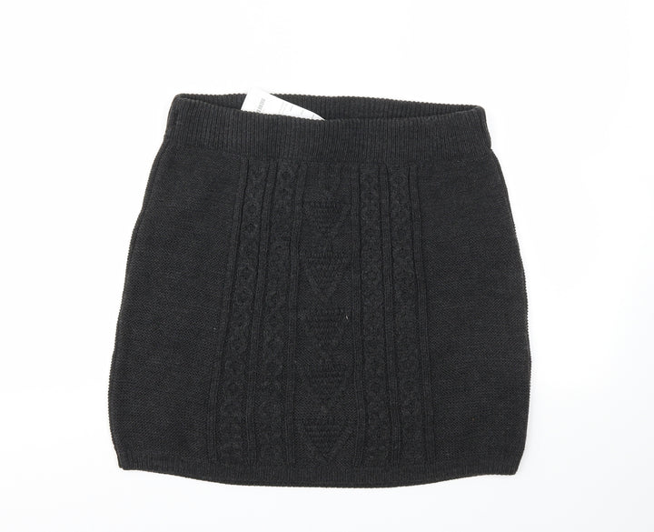 ESKIMO COLLECTION Womens Grey   A-Line Skirt Size XL  - Stretch waistband