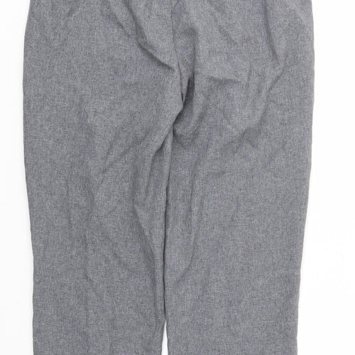 Bonmarché Womens Grey   Trousers  Size 12 L26 in - Stretch waistband