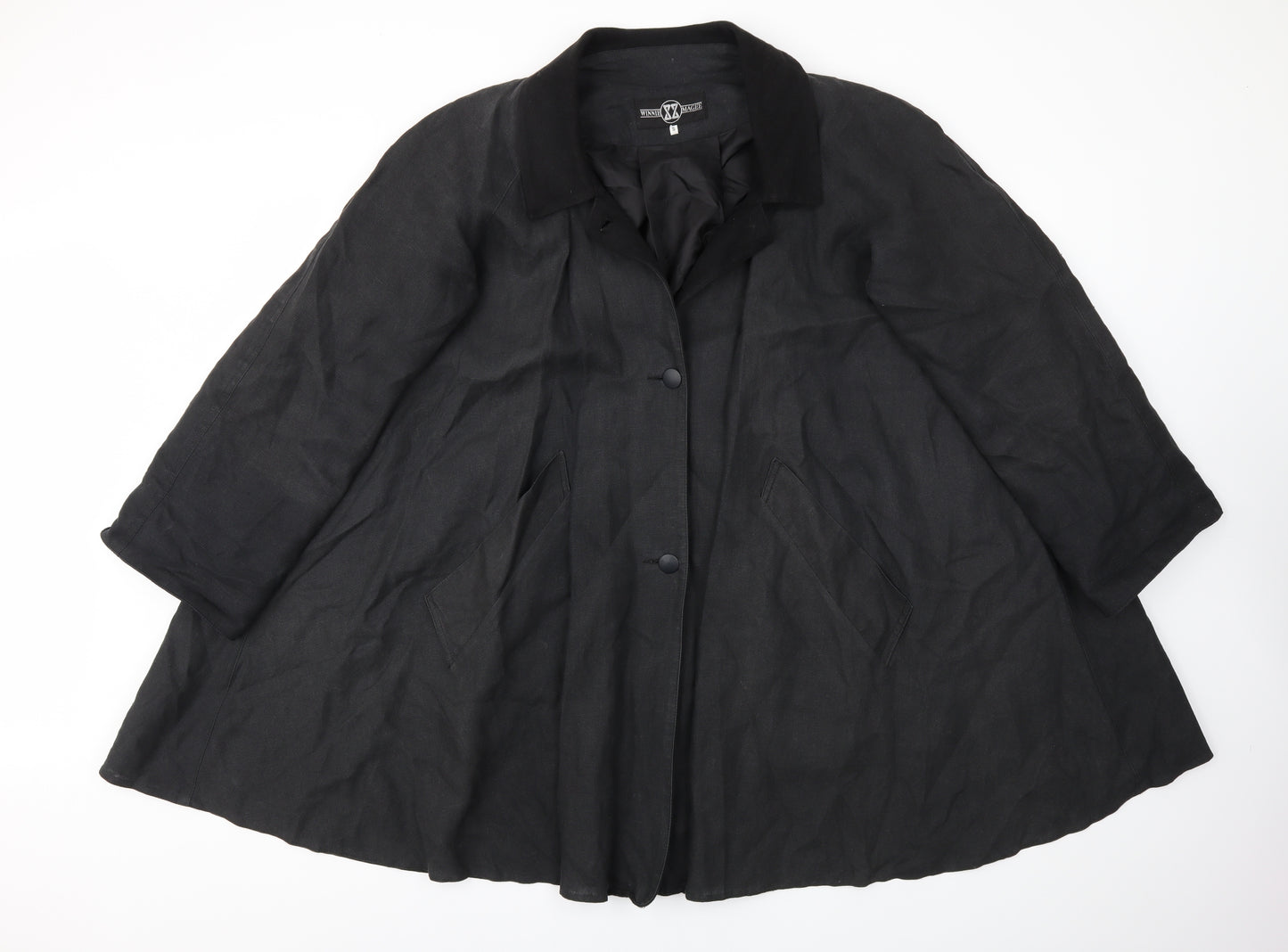 WINNIE MAGEE Womens Grey   Jacket Coat Size S