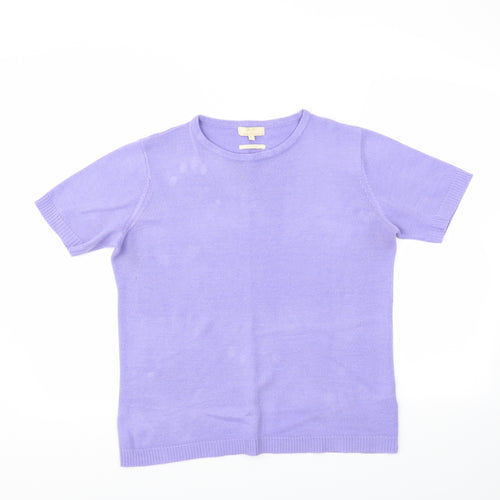 Classic Womens Purple   Pullover Jumper Size M