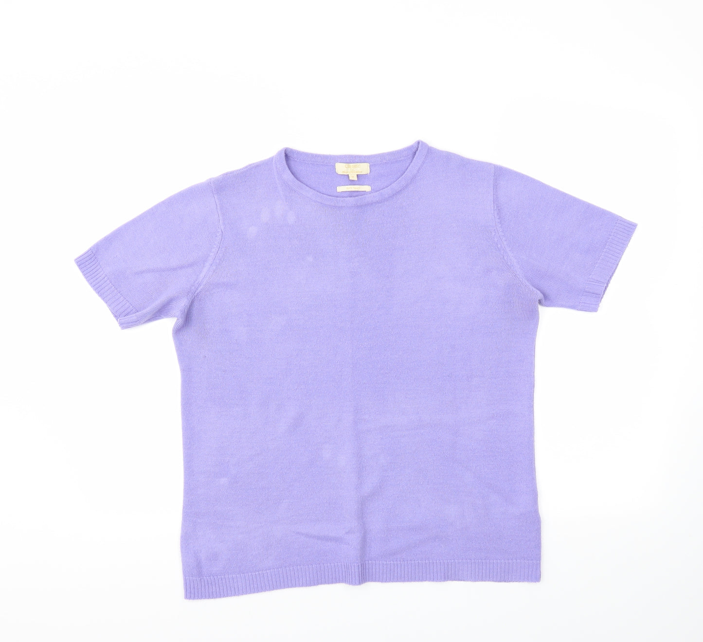 Classic Womens Purple   Pullover Jumper Size M
