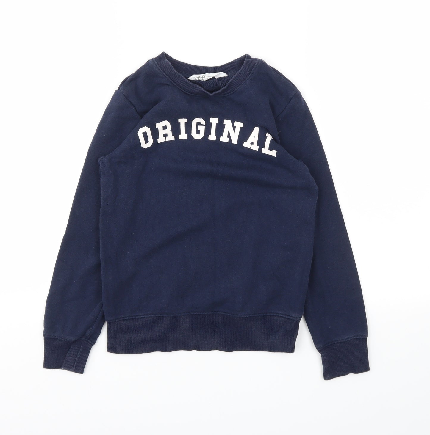 H&M Boys Blue   Pullover Jumper Size 7-8 Years