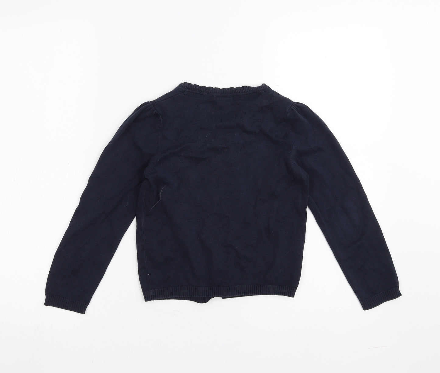 Sainsburys  Girls Blue  Knit Cardigan Jumper Size 6 Years  - School