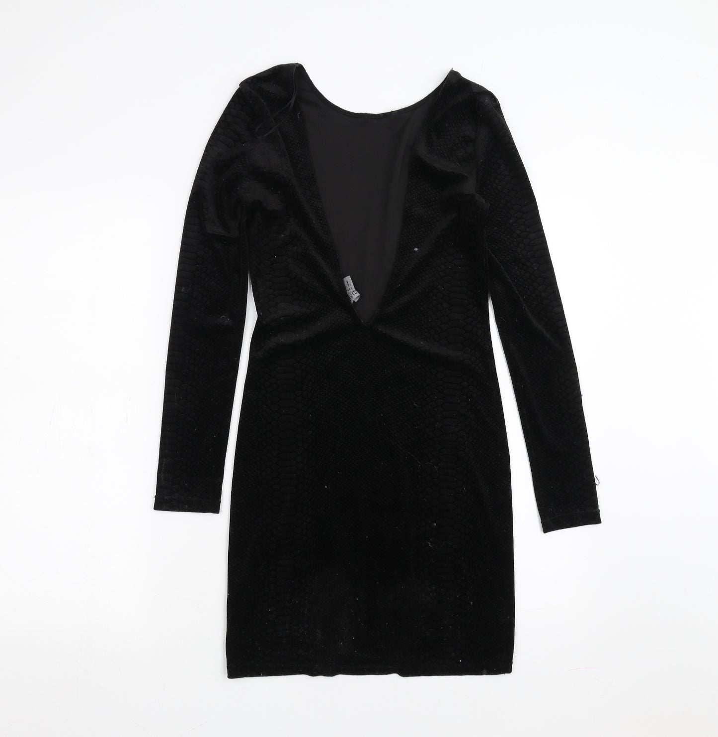 Divided by H&M Womens Black Animal Print  Bodycon  Size S