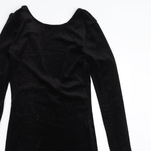 Divided by H&M Womens Black Animal Print  Bodycon  Size S