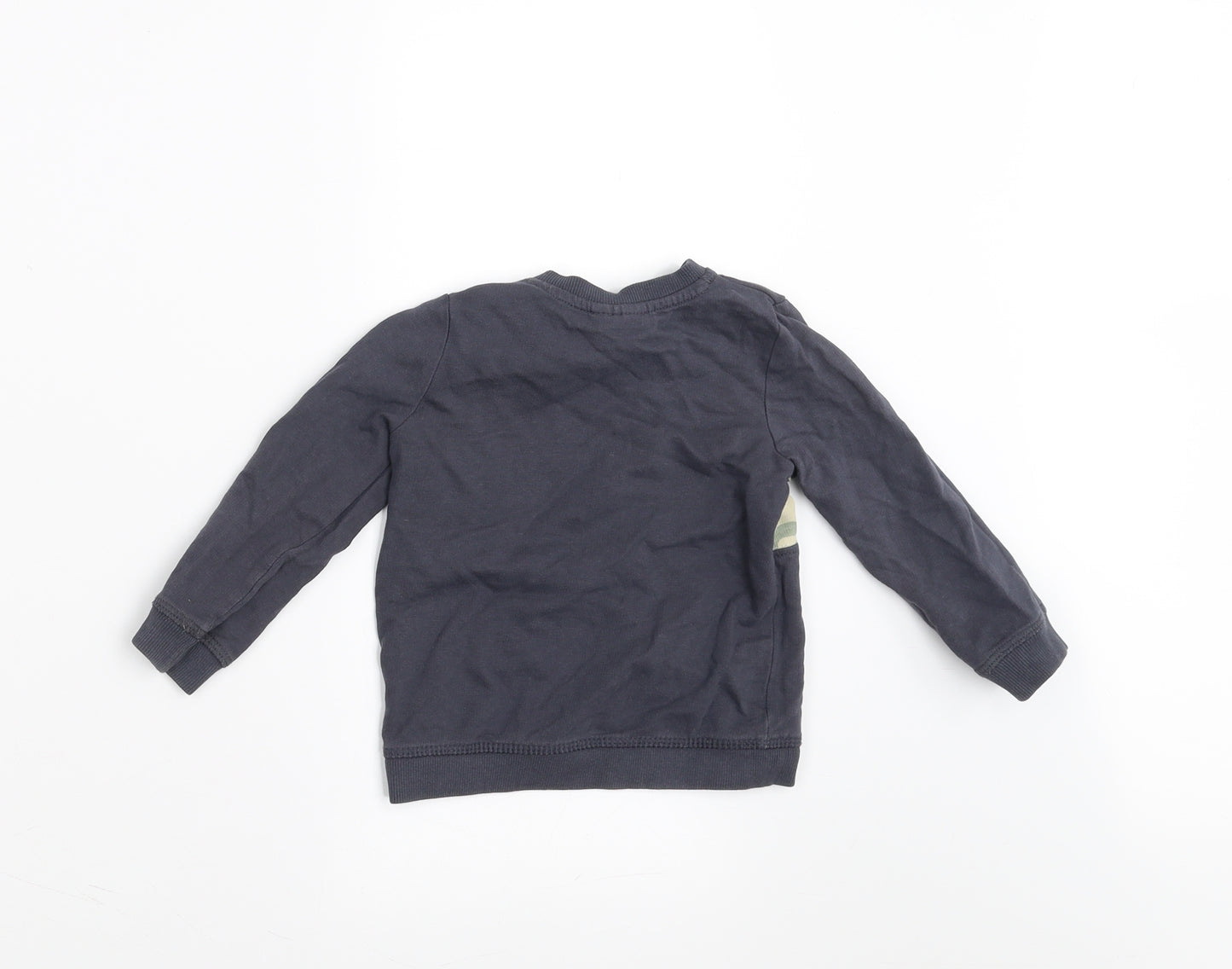 SO CUTE Baby Blue   Pullover Jumper Size 12-18 Months  - Camo detail