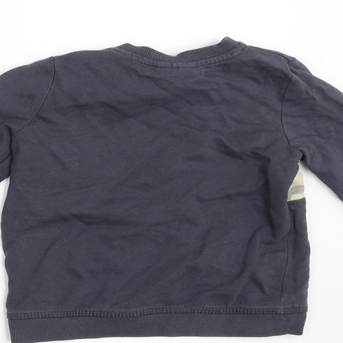 SO CUTE Baby Blue   Pullover Jumper Size 12-18 Months  - Camo detail