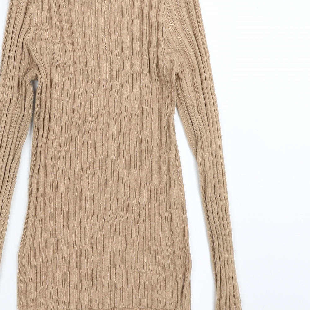 ASOS Womens Beige Striped  Pullover Jumper Size 12