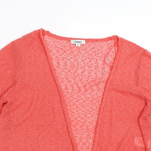 TEXT Womens Orange   Pullover Jumper Size S