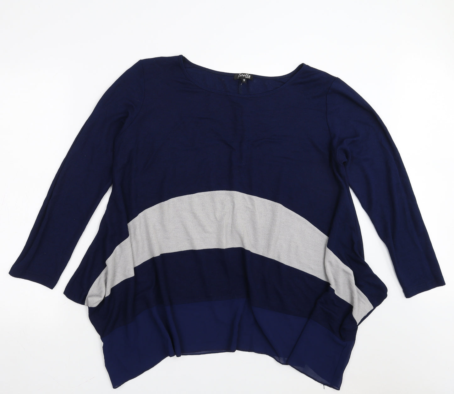 Stella Womens Blue   Pullover Jumper Size 16