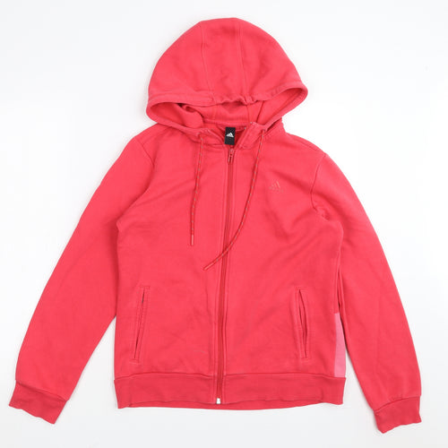 adidas Womens Pink   Full Zip Hoodie Size 12