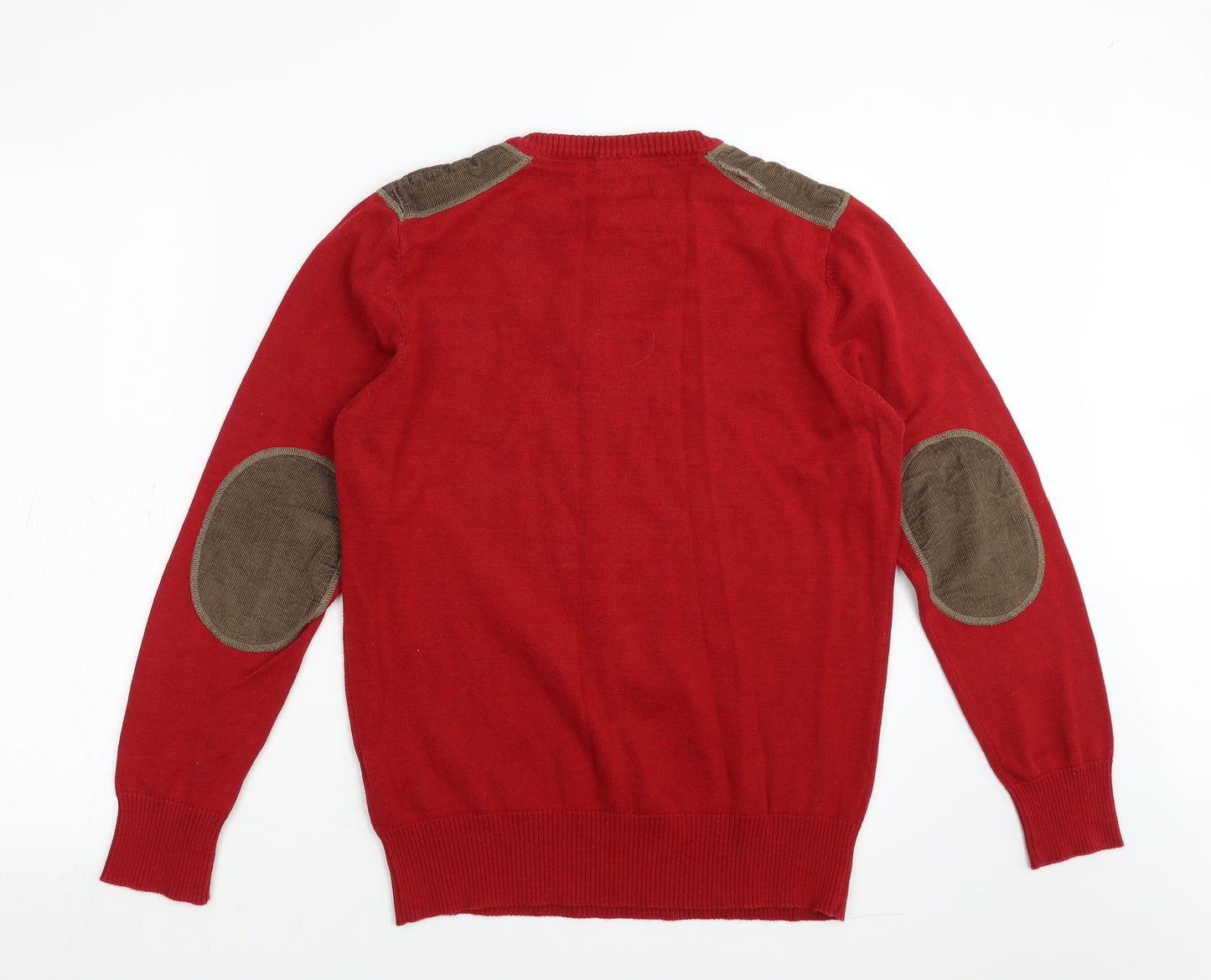 Brave Soul Mens Red   Pullover Jumper Size M