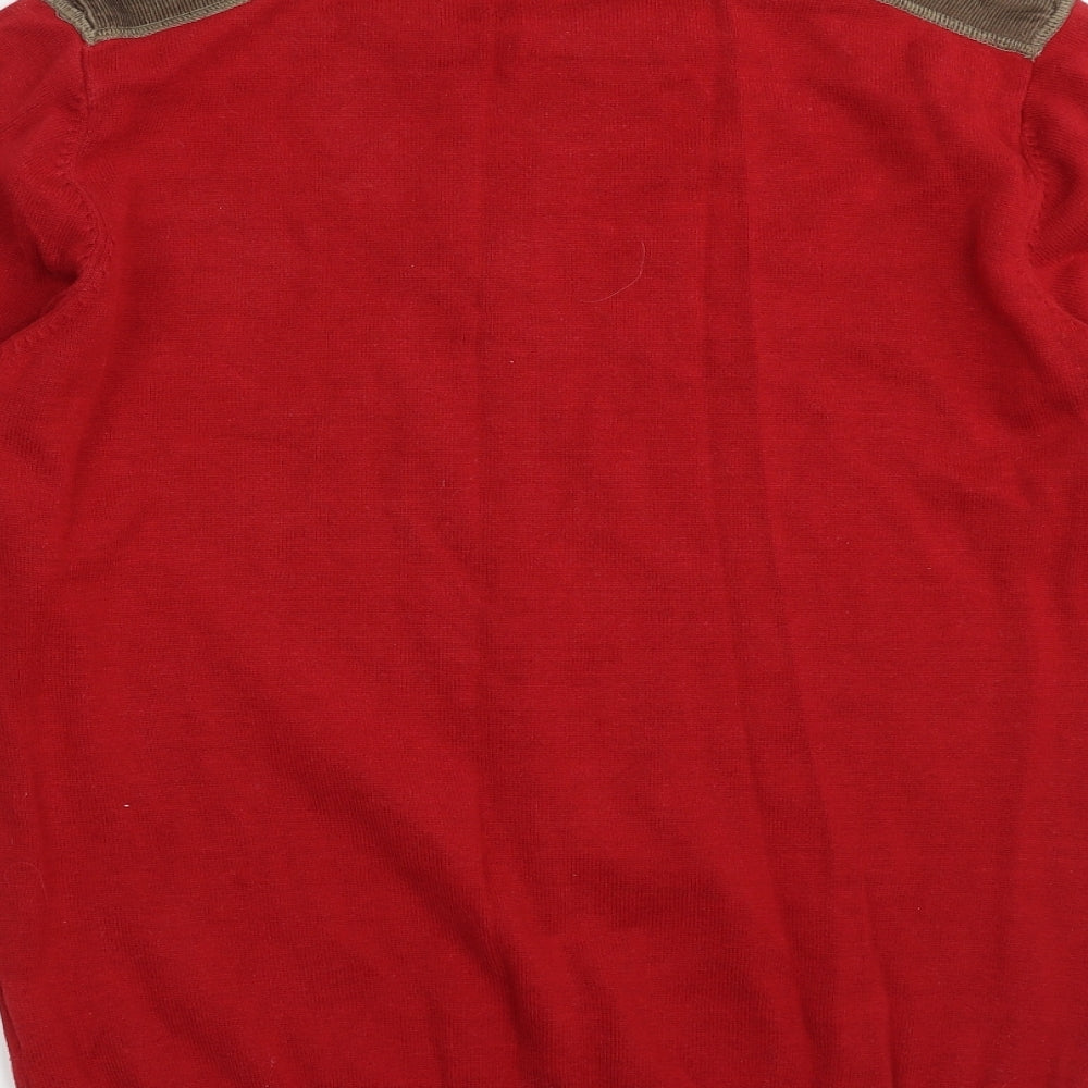 Brave Soul Mens Red   Pullover Jumper Size M