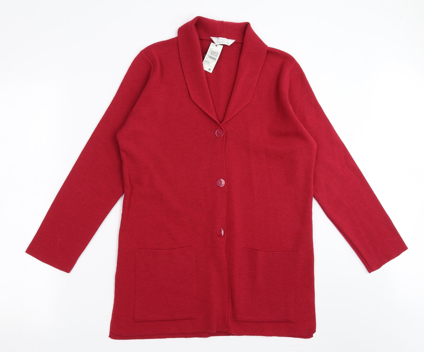Marks and Spencer Womens Pink   Cardigan Jumper Size 10