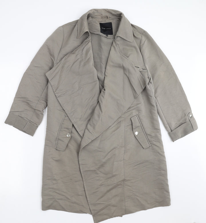New Look Womens Green   Overcoat Jacket Size 12