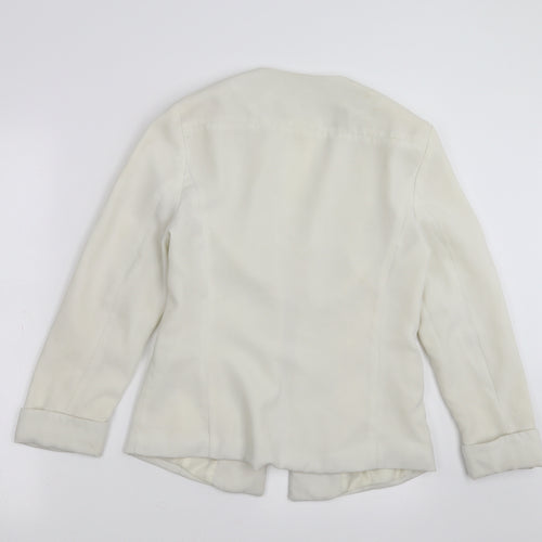 Primark Womens Ivory   Jacket Blazer Size 10  - Off White