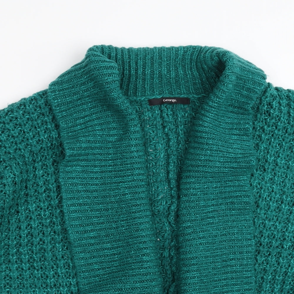 George Womens Green   Cardigan Jumper Size 10
