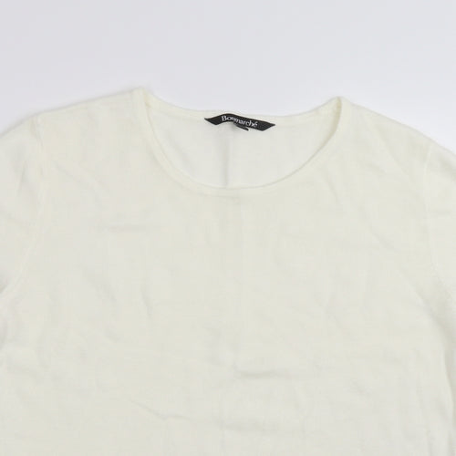 Bonmarché Womens Ivory   Pullover Jumper Size 12