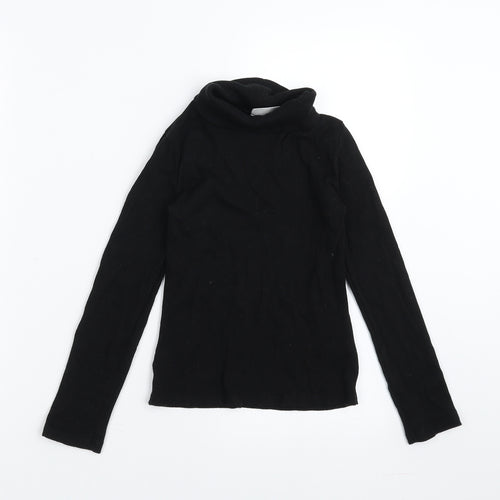 Matalan Girls Black   Basic T-Shirt Size 10 Years