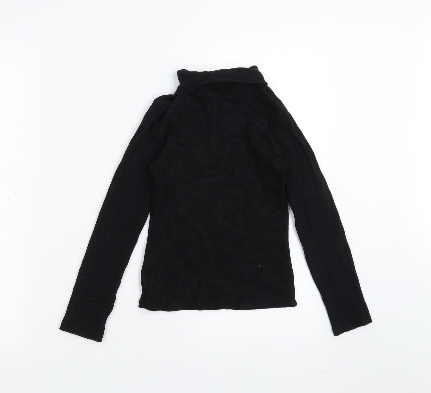 Matalan Girls Black   Basic T-Shirt Size 10 Years