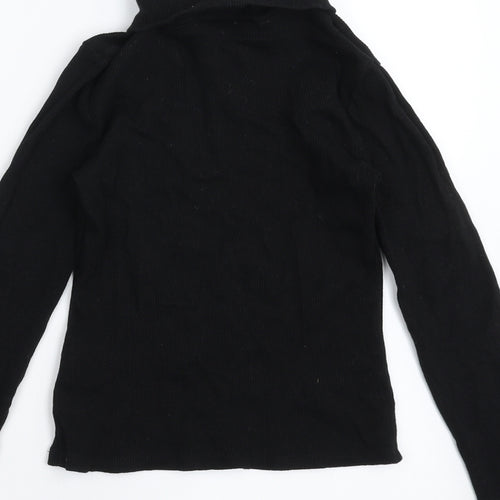 Matalan Girls Black   Basic T-Shirt Size 10 Years