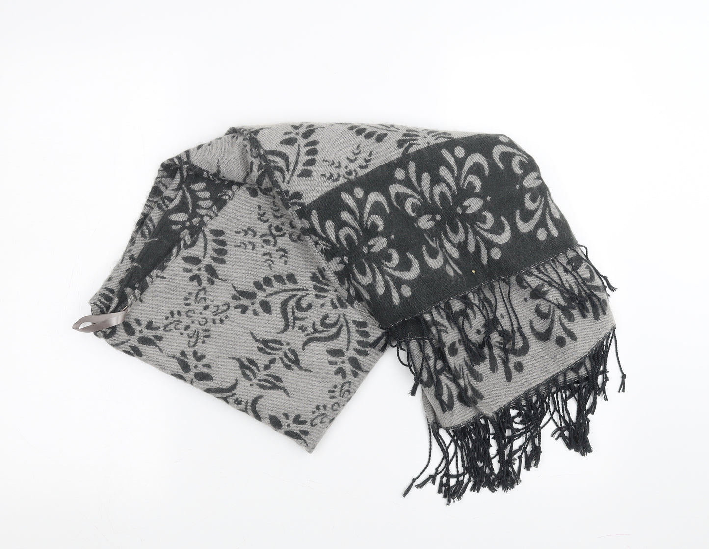 Preworn Womens Grey Floral   Shawl/Wrap