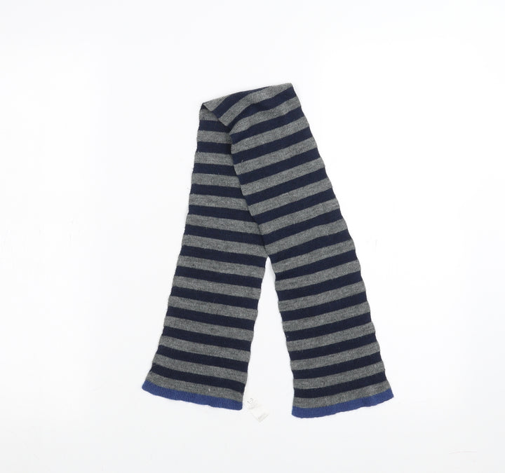 George Boys Blue Striped Scarf One Size - 1-3 years