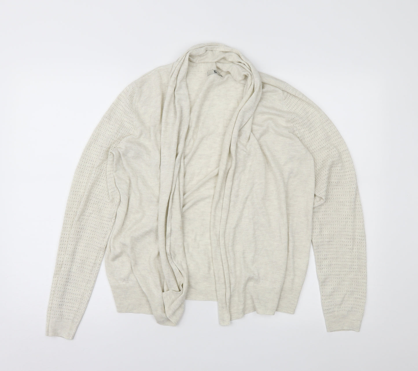 TU Womens Beige   Cardigan Jumper Size 14