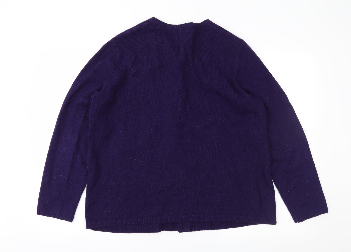 Marks and Spencer Womens Purple   Cardigan Jumper Size 20