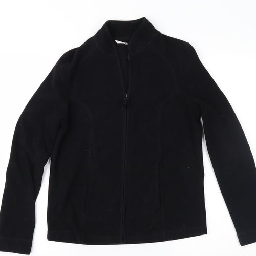 TU Womens Black  Fleece Jacket  Size 8